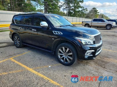 Czwarte zdjęcie samochodu z boku: 2017 INFINITI QX80 SIGNATURE EDITION VIN:JN8AZ2ND5H9830664 - miniatura
