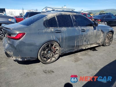 Trzecie zdjęcie samochodu z tyłu: 2021 BMW M3 COMPETITION VIN:WBS33AY04MFL40374 - miniatura