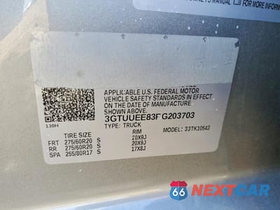 Zdjęcie 12 z 12 samochodu: 2024 GMC SIERRA K1500 AT4 VIN:3GTUUEE83RG203703 - miniatura