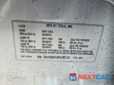 Zdjęcie 13 z 14 samochodu: 2023 TESLA MODEL Y VIN:7SAYGDEE3PA193119 - miniatura