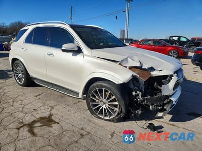 Czwarte zdjęcie samochodu z boku: 2021 MERCEDES-BENZ GLE 350 VIN:4JGFB4JB4MA368074 - miniatura