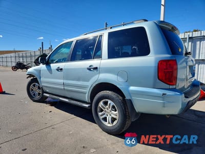 Drugie zdjęcie samochodu z przodu: 2003 HONDA PILOT EXL VIN:2HKYF18663H513972 - miniatura