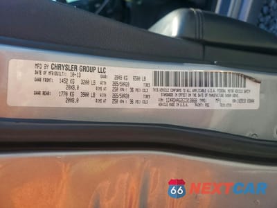 Zdjęcie 13 z 14 samochodu: 2014 DODGE DURANGO SXT VIN:1C4RDHAG2EC313868 - miniatura