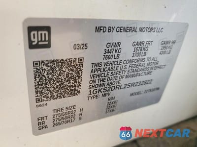 Zdjęcie 13 z 13 samochodu: 2025 GMC YUKON DENALI VIN:1GKS2DRL2SR232822 - miniatura
