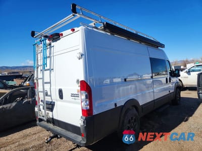 Trzecie zdjęcie samochodu z tyłu: 2023 RAM PROMASTER CARGO VAN VIN:3C6MRVJG5PE571055 - miniatura