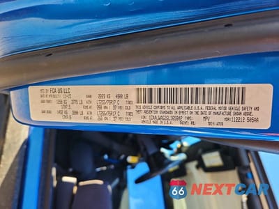 Zdjęcie 13 z 13 samochodu: 2016 JEEP WRANGLER SPORT VIN:1C4AJWAG2GL165802 - miniatura