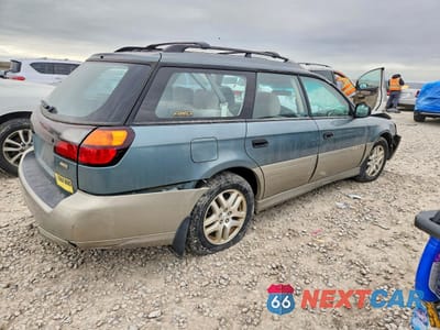 Trzecie zdjęcie samochodu z tyłu: 2001 SUBARU LEGACY OUTBACK AWP VIN:4S3BH675817620545 - miniatura