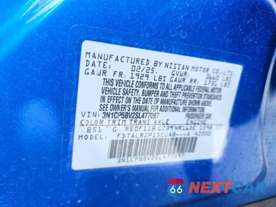Zdjęcie 13 z 14 samochodu: 2025 NISSAN KICKS PLAY S VIN:3N1CP5BV2SL477097 - miniatura