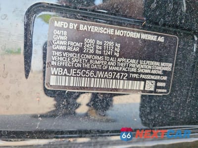 Zdjęcie 12 z 12 samochodu: 2018 BMW 540 I VIN:WBAJE5C56JWA97472 - miniatura