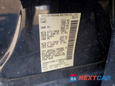 Zdjęcie 12 z 13 samochodu: 2019 NISSAN TITAN PRO-4X VIN:1N6AA1E50KN529950 - miniatura