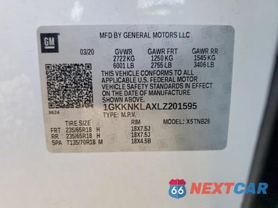 Zdjęcie 13 z 13 samochodu: 2020 GMC ACADIA SLE VIN:1GKKNKLAXLZ201595 - miniatura