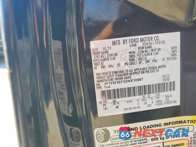 Zdjęcie 12 z 12 samochodu: 2013 FORD F150 SUPERCREW VIN:1FTFW1EFXDKE10987 - miniatura