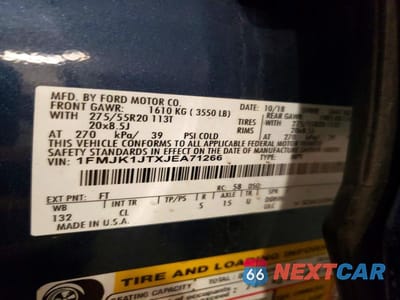Zdjęcie 13 z 13 samochodu: 2018 FORD EXPEDITION MAX XLT VIN:1FMJK1JTXJEA71266 - miniatura