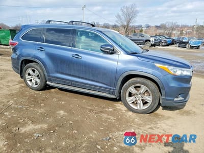 Czwarte zdjęcie samochodu z boku: 2014 TOYOTA HIGHLANDER LIMITED VIN:5TDDKRFH4ES005803 - miniatura