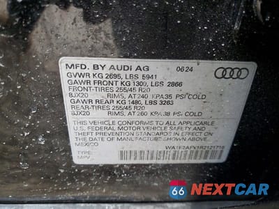 Zdjęcie 13 z 13 samochodu: 2024 AUDI Q5 E PREMIUM PLUS 55 VIN:WA1E2AFY1R2121716 - miniatura