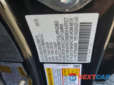 Zdjęcie 12 z 12 samochodu: 2025 HONDA ACCORD HYBRID SPORT VIN:1HGCY2F5XSA049550 - miniatura