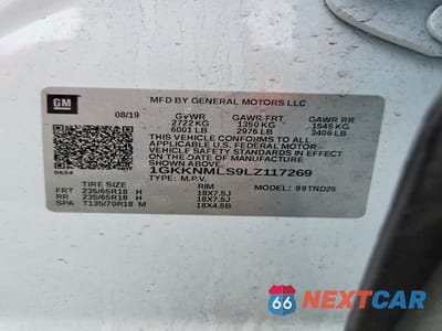 Zdjęcie 13 z 13 samochodu: 2020 GMC ACADIA SLT VIN:1GKKNMLS9LZ117269 - miniatura
