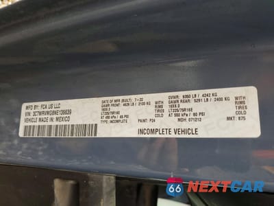 Zdjęcie 13 z 13 samochodu: 2022 RAM PROMASTER 3500 DELIVERY TRUCK VIN:3C7WRVMG8NE136639 - miniatura