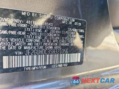 Zdjęcie 14 z 15 samochodu: 2025 SUBARU CROSSTREK PREMIUM VIN:JF2GUHDC3SH321056 - miniatura