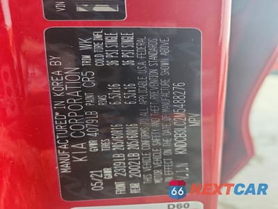 Zdjęcie 14 z 15 samochodu: 2021 KIA NIRO LX VIN:KNDCB3LC2M5488276 - miniatura