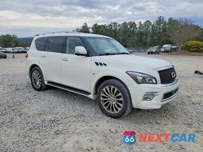 Czwarte zdjęcie samochodu z boku: 2015 INFINITI QX80 BASE VIN:JN8AZ2NF4F9573043 - miniatura