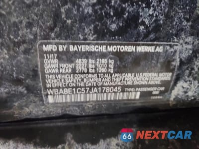 Zdjęcie 12 z 12 samochodu: 2018 BMW 330E VIN:WBA8E1C57JA178045 - miniatura