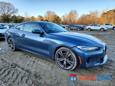 Czwarte zdjęcie samochodu z boku: 2021 BMW 430XI VIN:WBA73AP01MCF41418 - miniatura