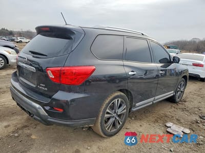 Trzecie zdjęcie samochodu z tyłu: 2017 NISSAN PATHFINDER PLATINUM VIN:5N1DR2MM7HC696555 - miniatura