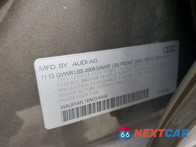 Zdjęcie 12 z 12 samochodu: 2014 AUDI A4 PREMIUM PLUS VIN:WAUFFAFL1EN024668 - miniatura
