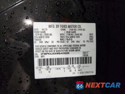 Zdjęcie 13 z 13 samochodu: 2021 FORD EDGE SEL VIN:2FMPK4J9XMBA09608 - miniatura