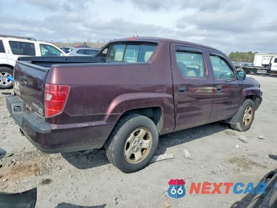 Trzecie zdjęcie samochodu z tyłu: 2009 HONDA RIDGELINE RT VIN:2HJYK16259H502549 - miniatura