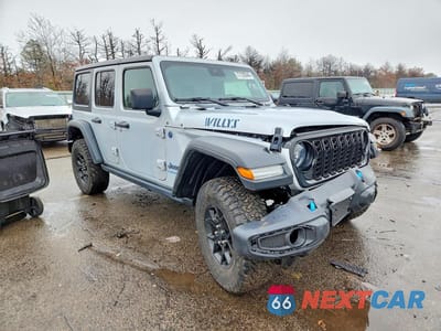 Czwarte zdjęcie samochodu z boku: 2024 JEEP WRANGLER 4XE VIN:1C4RJXN68RW141449 - miniatura