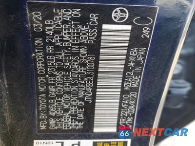 Zdjęcie 12 z 12 samochodu: 2020 TOYOTA COROLLA HATCHBACK SE VIN:JTND4RBE2L3100781 - miniatura