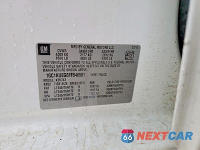 Zdjęcie 13 z 13 samochodu: 2015 CHEVROLET SILVERADO K2500 HEAVY DUTY VIN:1GC1KUEG6FF646581 - miniatura