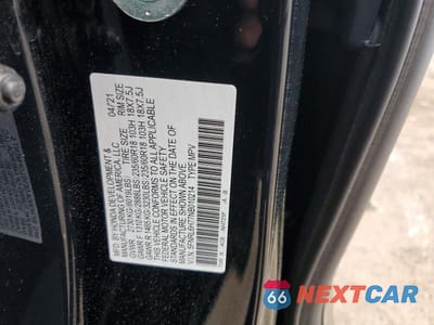 Zdjęcie 13 z 13 samochodu: 2022 HONDA ODYSSEY EXL VIN:5FNRL6H77NB010214 - miniatura