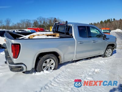 Trzecie zdjęcie samochodu z tyłu: 2021 GMC SIERRA K1500 SLE VIN:1GTR9BED7MZ180955 - miniatura