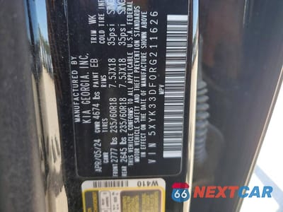 Zdjęcie 13 z 13 samochodu: 2024 KIA SPORTAGE EX VIN:5XYK33DF0RG211626 - miniatura