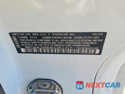 Zdjęcie 13 z 14 samochodu: 2019 PORSCHE CAYMAN BASE VIN:WP0AA2A80KS261315 - miniatura