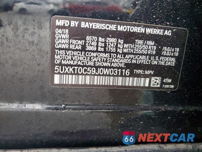 Zdjęcie 13 z 13 samochodu: 2018 BMW X5 XDR40E VIN:5UXKT0C59J0W03116 - miniatura