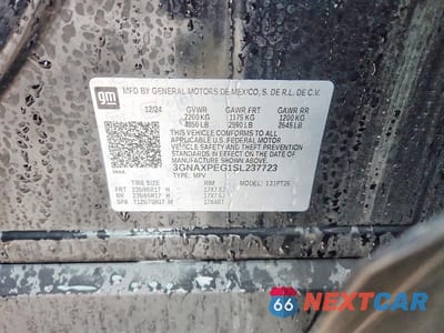 Zdjęcie 11 z 11 samochodu: 2025 CHEVROLET EQUINOX LT VIN:3GNAXPEG1SL237723 - miniatura
