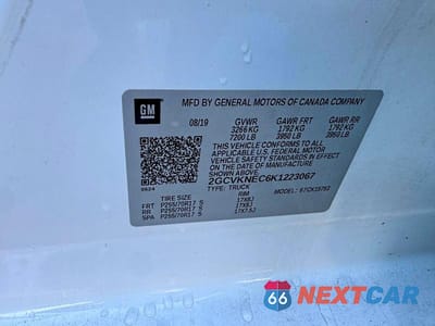 Zdjęcie 12 z 12 samochodu: 2019 CHEVROLET SILVERADO LD K1500 BASE/LS VIN:2GCVKNEC6K1223067 - miniatura