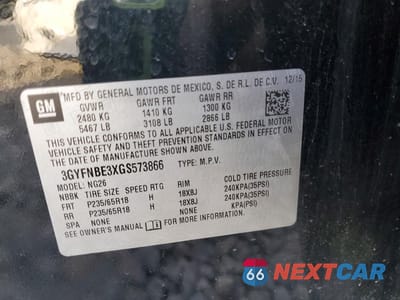 Zdjęcie 13 z 13 samochodu: 2016 CADILLAC SRX LUXURY COLLECTION VIN:3GYFNBE3XGS573866 - miniatura