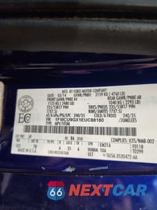 Zdjęcie 13 z 13 samochodu: 2014 FORD ESCAPE SE VIN:1FMCU9GX1EUC88180 - miniatura