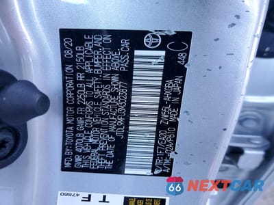 Zdjęcie 12 z 12 samochodu: 2021 TOYOTA PRIUS VIN:JTDL9MFU3M3023877 - miniatura