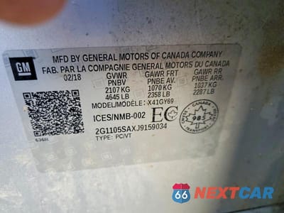 Zdjęcie 12 z 12 samochodu: 2018 CHEVROLET IMPALA LT VIN:2G1105SAXJ9159034 - miniatura