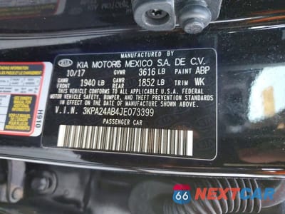 Zdjęcie 13 z 13 samochodu: 2018 KIA RIO LX VIN:3KPA24AB4JE073399 - miniatura
