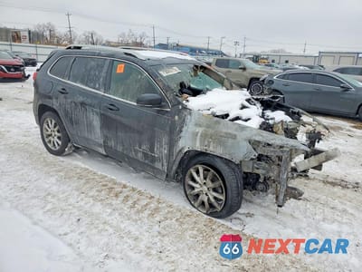 Czwarte zdjęcie samochodu z boku: 2018 JEEP CHEROKEE LIMITED VIN:1C4PJLDBXJD537364 - miniatura