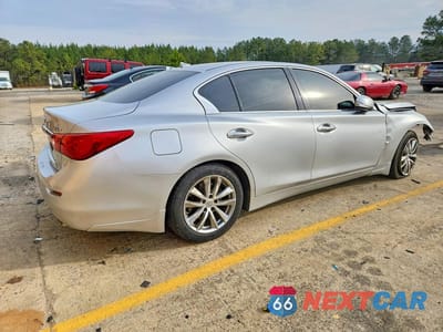 Trzecie zdjęcie samochodu z tyłu: 2015 INFINITI Q50 BASE VIN:JN1BV7AR0FM407594 - miniatura