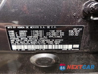Zdjęcie 13 z 13 samochodu: 2022 HONDA HR-V EX VIN:3CZRU6H53NM770108 - miniatura
