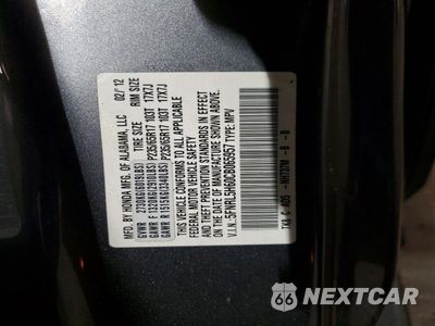 Zdjęcie 13 z 13 samochodu: 2012 HONDA ODYSSEY EXL VIN:5FNRL5H60CB065957 - miniatura